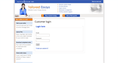 Desktop Screenshot of customer.tailoredessays.com