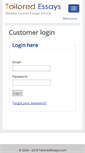 Mobile Screenshot of customer.tailoredessays.com